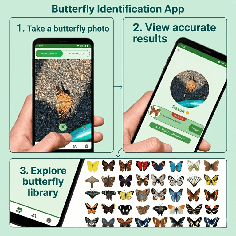 Butterfly Identifier app screenshot